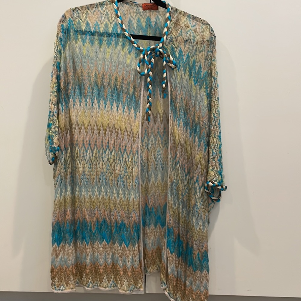 MISSONI beach cardigan coverup one size